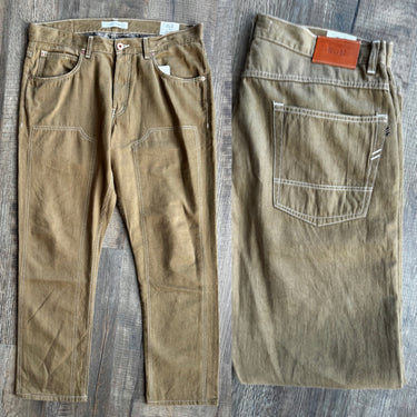 Billy Reid Green Panel Pants, Men's 34
