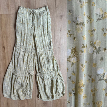 Free People Salsa Verde Emmaline Tiered Pull On Pant, XSmall