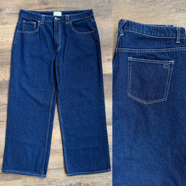 Dissh Dark Denim Wide Leg Jeans, US 12