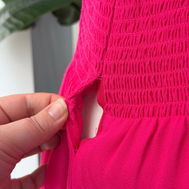 Reformation Hot Pink Sweetheart Mini Dress AS IS, 10