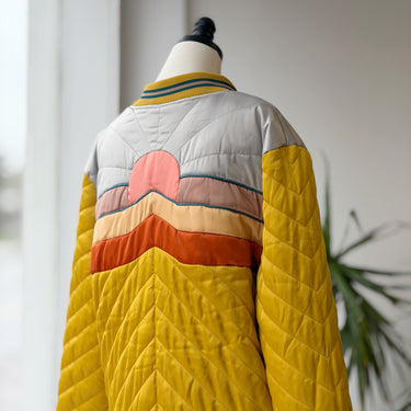 Classic Rock Couture Dolly Parton Western Bomber Jacket in Mustard, XLarge