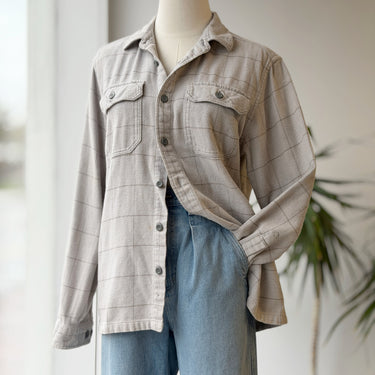 Patagonia AS IS Windowpain Organic Cotton Flannel Button Up, Men's Small