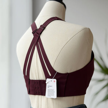 Lululemon NWT Burgundy Air Support Bra, 32DD