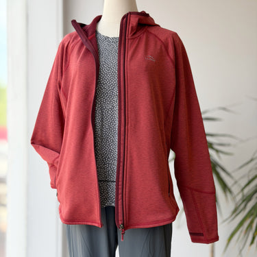 LL Bean NWT Stretch Tech Hoodie in Vintage Red, Medium