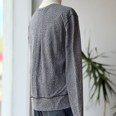 Lululemon Charcoal Patterned Long Sleeve Top, 8