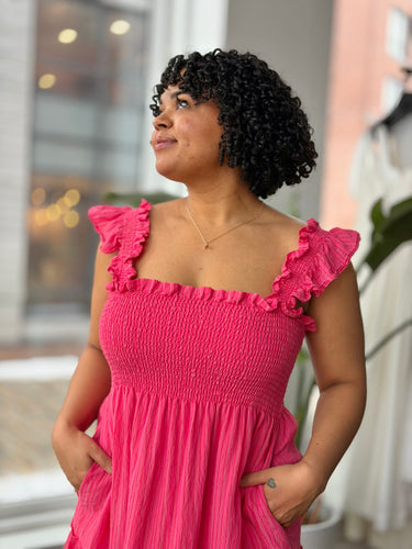 Hill House Pink Stripe Nap Dress, XXLarge