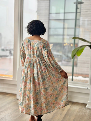 Meadows Aster Floral Gauzy Dress, US 8