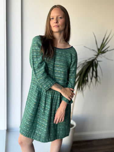 Ace & Jig Green Woven Dress, Medium