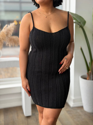Paloma Wool NWT Guacimara Black Knit Dress, XLarge