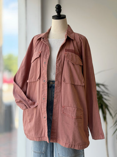Pistola NWT Briana Oversized Utility Jacket in Clay, XSmall