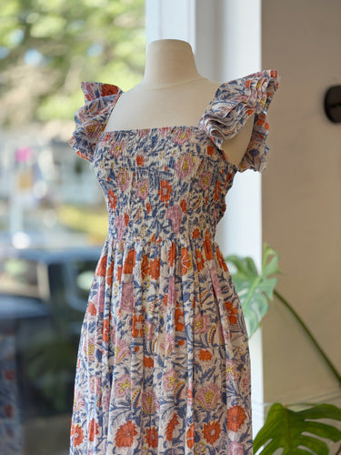 Mille Olympia Smocked Floral Dress, Small