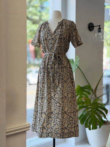SZ Block Print Floral Dress, Small