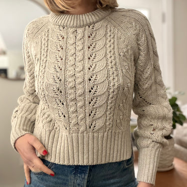 Veronica Beard Asita Cable Knit Sweater, XSmall