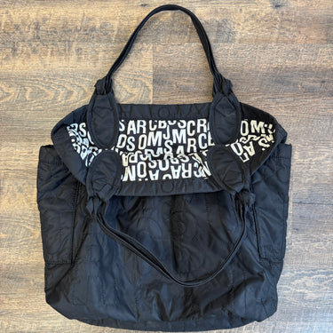 Marc by Marc Jacobs Black Nylon Quilted Tote