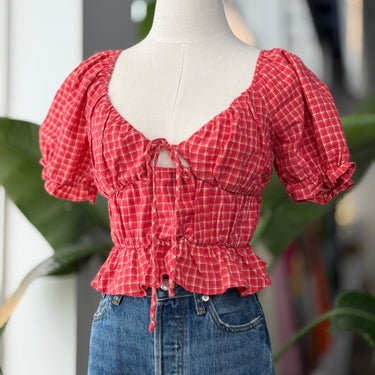 Louna Peplum Blouse, Small