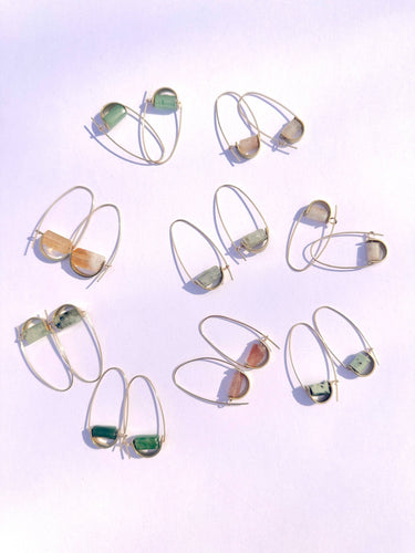 Belen Minimalist Gemstone Earring - Canadian Jade